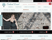 Tablet Screenshot of orchardcorset.com